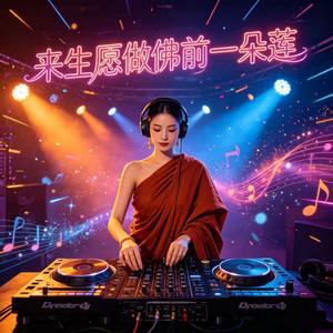 来生愿做佛前一朵莲（她披着袈裟）封面