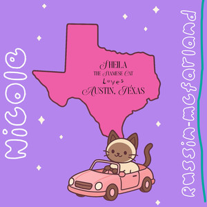 Sheila the Siamese Cat Loves Austin, Texas