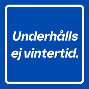 Underhålls ej vintertid.