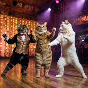 I can't dance cat dance well