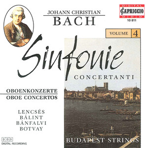 BACH, J.C.: Sinfonie Concertanti, Vol. 4 (Budapest Strings)