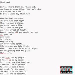 THANK GOD (Explicit)
