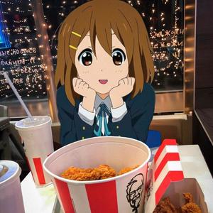 Yui and me at KFC