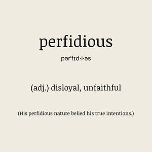 perfidious (feat. Yung Cabro) [Explicit]