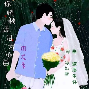 你悄悄走进我心田DJ男版伴奏 (伴奏)