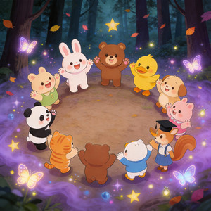 十二只小狐狸与金尾兔的奇妙冒险-开心熊和快乐虎