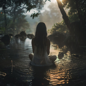 Pulso De Meditación En La Serenidad De La Lluvia