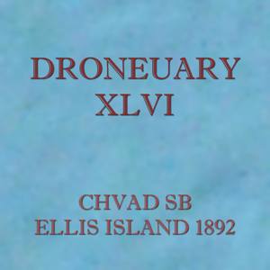 Droneuary XLVI - Ellis Island 1892