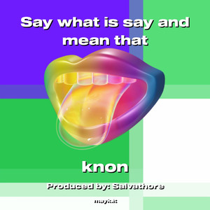 Say what is say and mean that