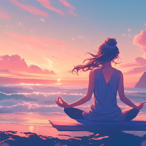 Meditation in the summer waves