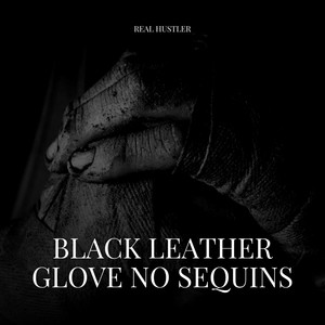 Black Leather Glove No Sequins