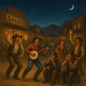 Party in the old wild west