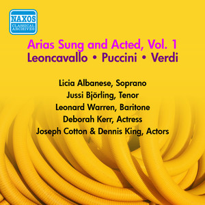 Operatic Arias - VERDI / PUCCINI / LEONCAVALLO (Bjorling, Albanese, Warren) [Arias Sung and Acted, Vol. 1] [1954]