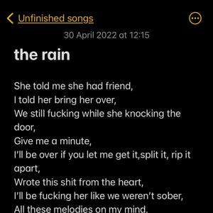 the rain (feat. Alex Shorten & maix) [Explicit]