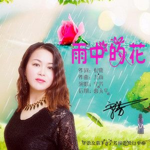 雨中的花