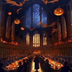 Halloween at Hogwarts (Harry Potter Lofi)