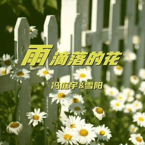 雨滴落的花