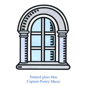 Stained Glass Blue - Single