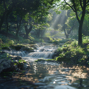 Quiet River Soothes Kittens
