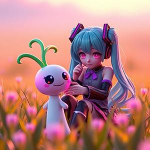 playing among the leeks (feat. Hatsune Miku)