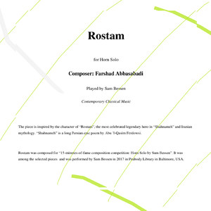 Rostam (for Horn Solo)