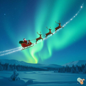 Sleigh Tracks in the Winter Sky