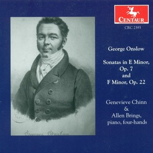 Onslow, G.: Sonatas for Piano 4 Hands Nos. 1 and 2 (Chinn, Brings)