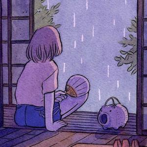 alone in the rain