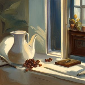 이른 아침의 파도 소리