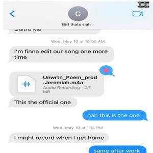 Unwritten Poem (feat. Girl That’s Siah) [Explicit]