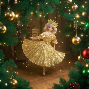 Glittering Dance Under Frosty Skies