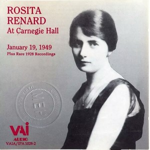 Rosita Renard At Carnegie Hall