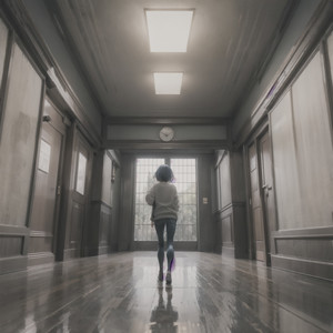 Two Shadows, One Leaving