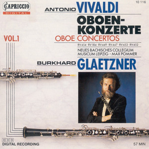 VIVALDI, A.: Oboe Concertos, Vol. 1 (Glaetzner, New Bach Collegium Musicum Leipzig, Pommer) - RV 184, 447, 449, 452, 453, 454