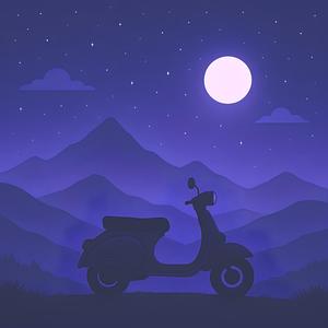 Traveling on a scooter