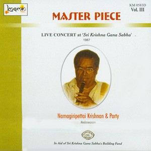 Master Piece, Vol. 3 (Live Concert at 'Sri Krishna Gana Sabha', 1987)