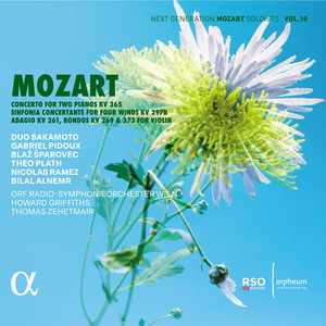 Mozart: Concerto for Two Pianos KV 365, Sinfonia concertante for Four Winds KV 279B, Adagio KV 261, Rondos KV 269 & 373 for Violin