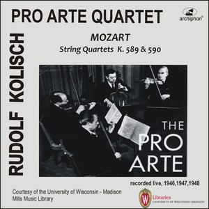 MOZART, W.A.: String Quartets Nos. 22 and 23, "Prussian Quartets Nos. 2 and 3" (R. Kolisch, Pro Arte Quartet)