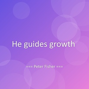 He guides growth