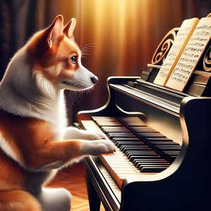 Canine Melodies: Dogs' Piano Sessions