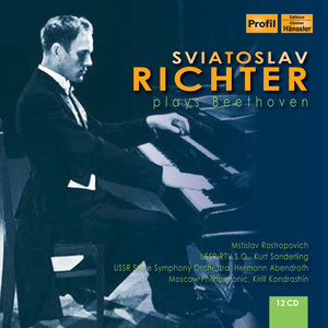 BEETHOVEN, L. van: Piano Sonatas / Variations / Piano Concertos Nos. 1, 3 / Cello Sonatas (Richter, Rostropovich, Abendroth, Kondrashin) [1947-1963]