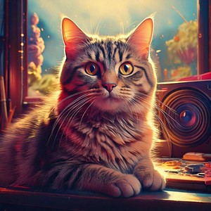 Cats' Musical Serenity: Lofi Playful Tunes