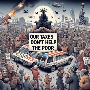 OUR TAXES DONT HELP THE POOR