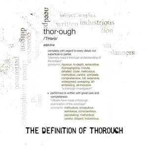 The Definition of Thorough (Explicit)