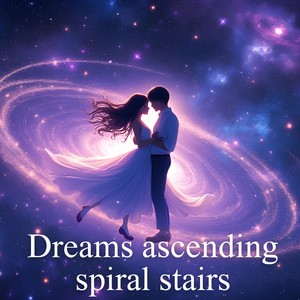 Dreams ascending spiral stairs