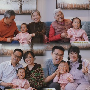 一家人相亲相爱