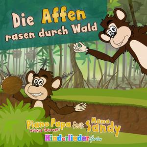 Die Affen rasen durch den Wald