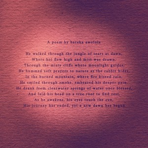 In the burned mountain, where fire kissed rain,