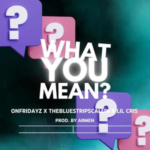 What You Mean? (feat. TheBlueStripsCallin & Lil Cris) (Explicit)