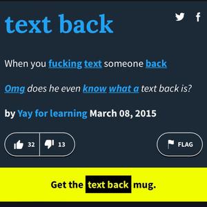 text back ? (Explicit)